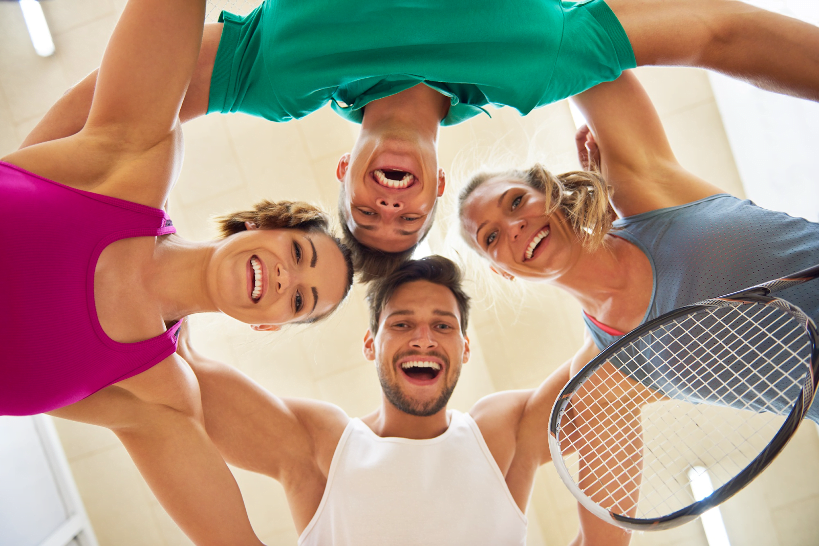 clube de atividades com os amigos