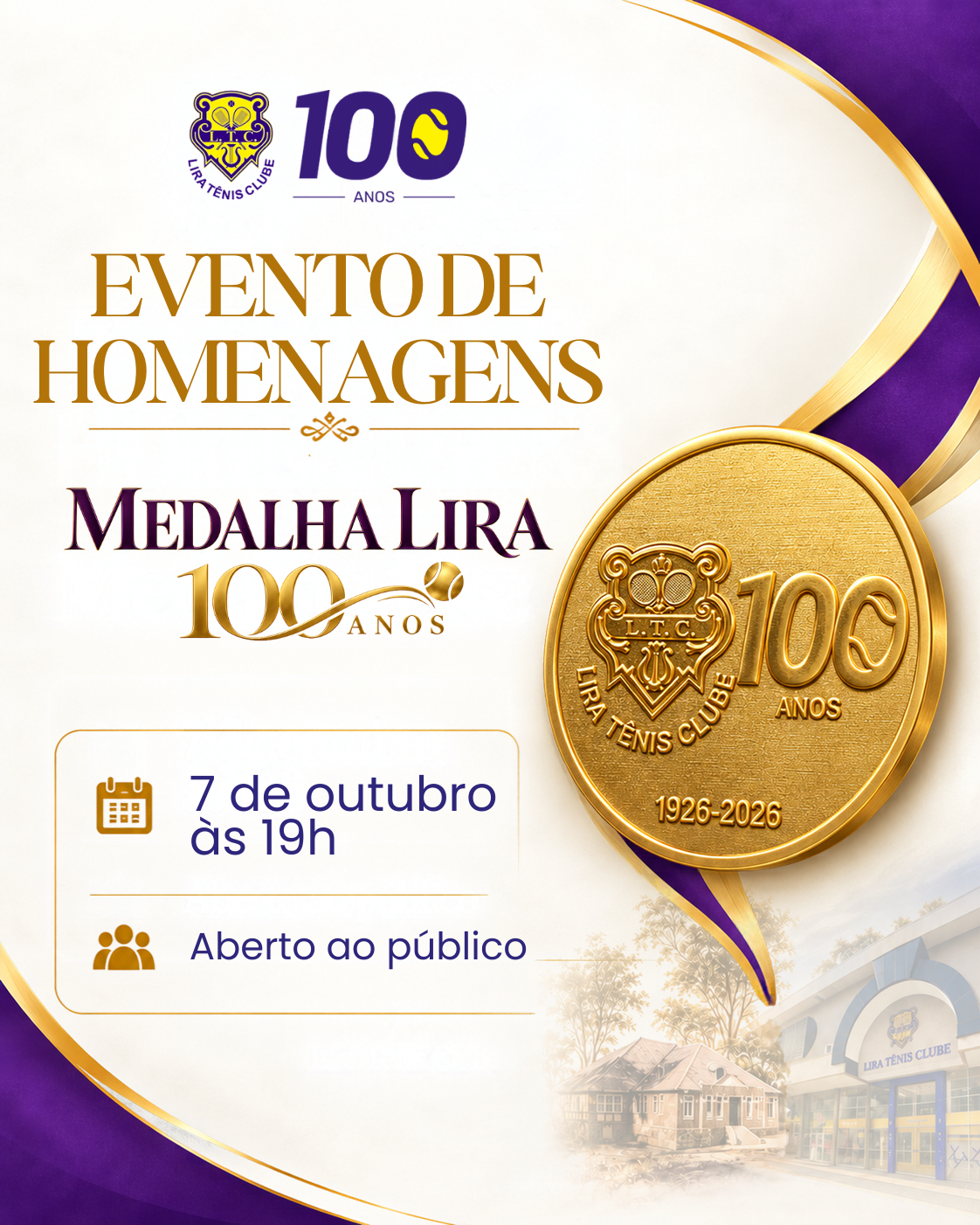 Evento de Homenagens – Medalha Lira